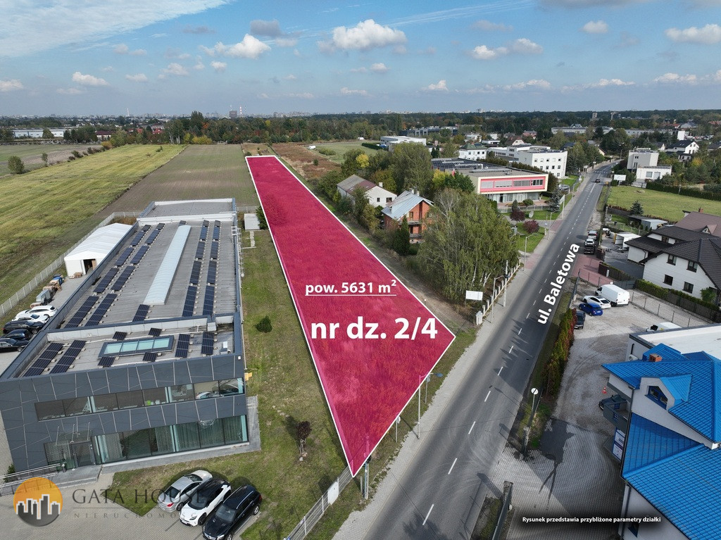 Działka Sprzedaż Warszawa Ursynów Baletowa 6