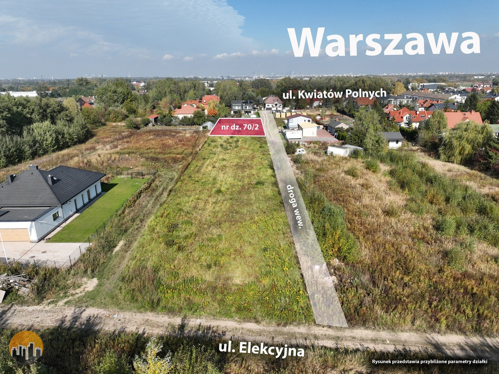 Działka Sprzedaż Dawidy Bankowe Kwiatów Polnych 16