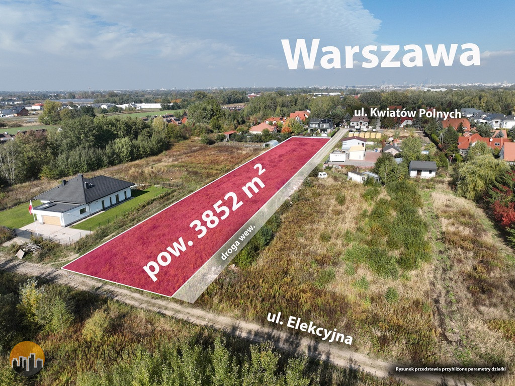 Działka Sprzedaż Dawidy Bankowe Kwiatów Polnych 9
