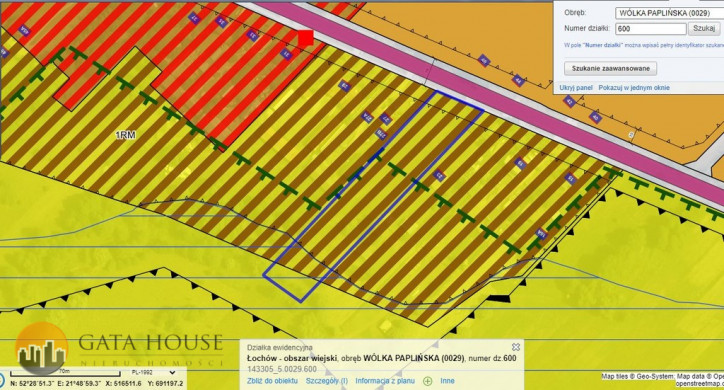 Участок Продажа Wólka Paplińska 11