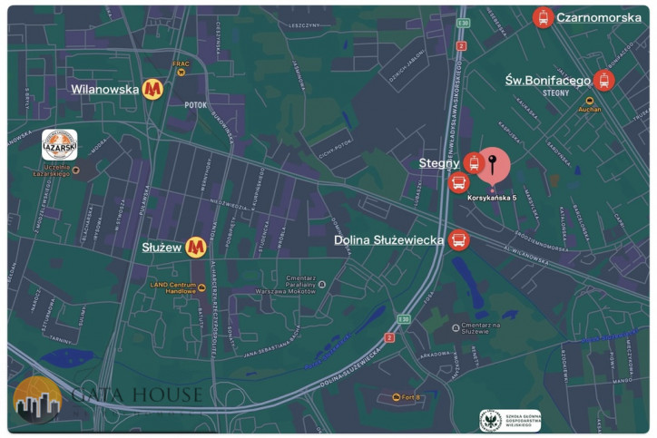 Mieszkanie Sprzedaż Warszawa Mokotów Korsykańska 15