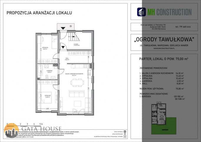 Квартира Продажа Warszawa Wawer Tawułkowa 20