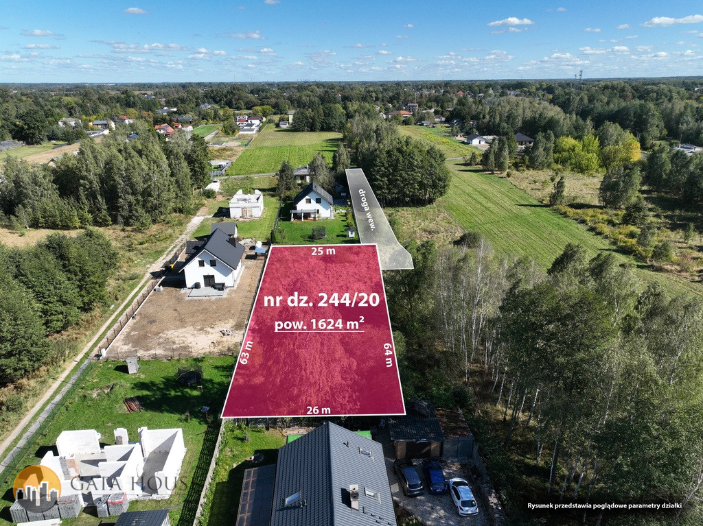 Działka Sprzedaż Jaktorów-Kolonia Kościuszki