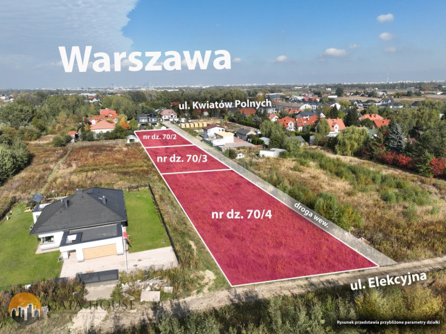 Участок Продажа Dawidy Bankowe Kwiatów Polnych 3